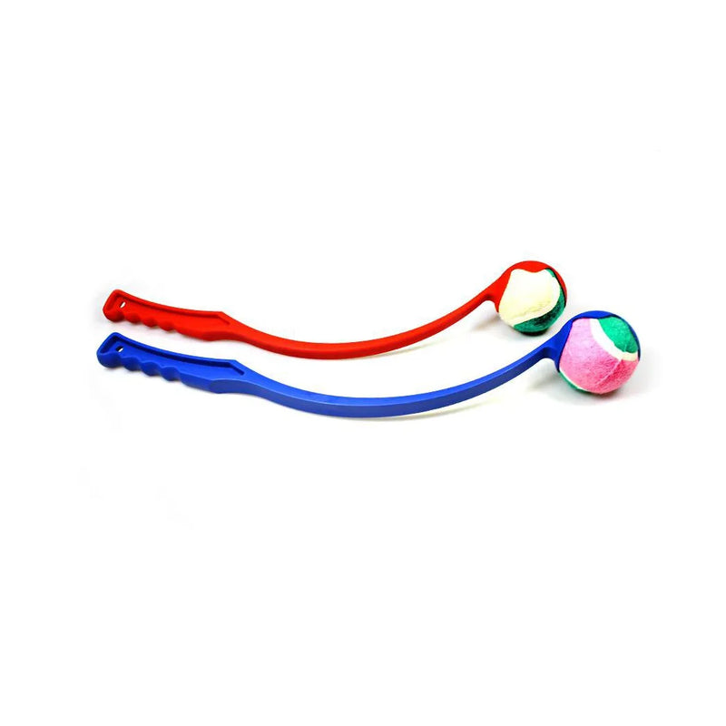 Plastic Dog Tennis Ball Chucker Launcher Assorted Colours