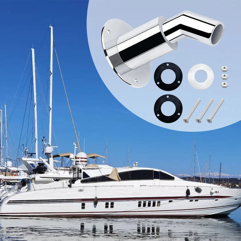 24mm Thru Hull Exhaust Skin Fitting-Tube Pipe Air-Diesel Heater For Boat Car
