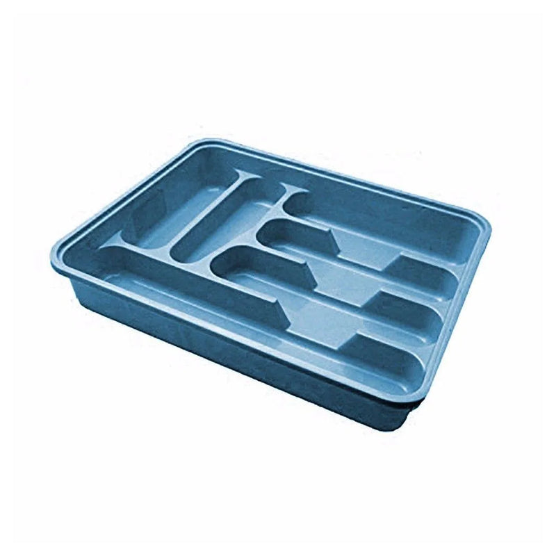 Plastic Cutlery Drawer Tray Holder Assorted Colours
