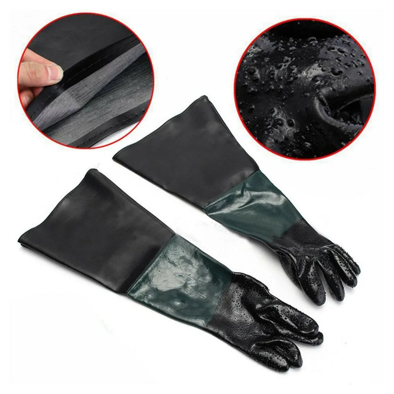 High Quality Sandblasting Non Slip Gloves 60cm for Sand Blast Cabinet Blasting