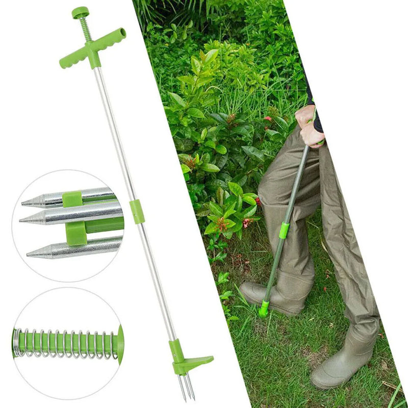 Weed Puller Weeder Twister Twist Pull Claw Garden Lawn Root Killer Remover Tool