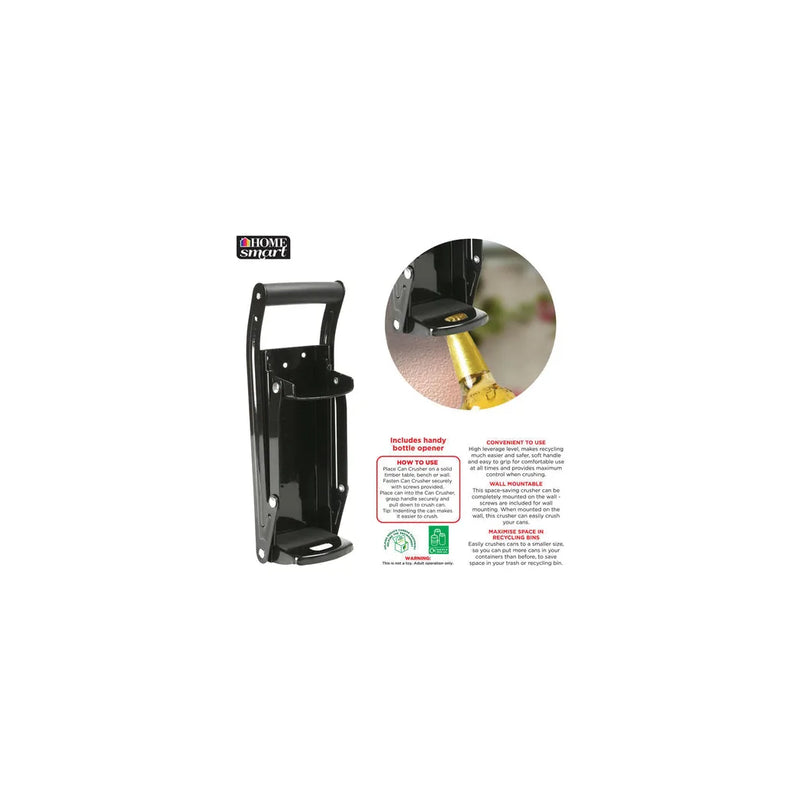 Soft Grip Handle 16Oz Can Crusher Black Dgi