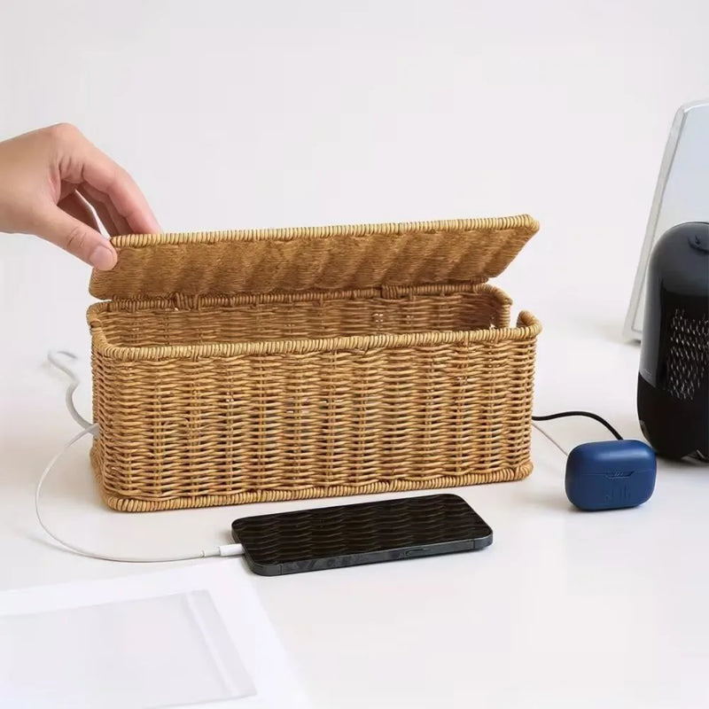 Cable Wire Cord Storage Box Case Management Plug Socket Tidy Safety Organiser