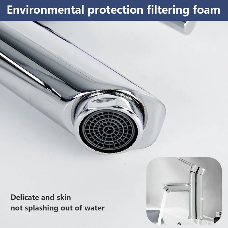 Cisivis Cloakroom Modern Bathroom Basin Sink Mono Chrome Mixer Tap Waste New