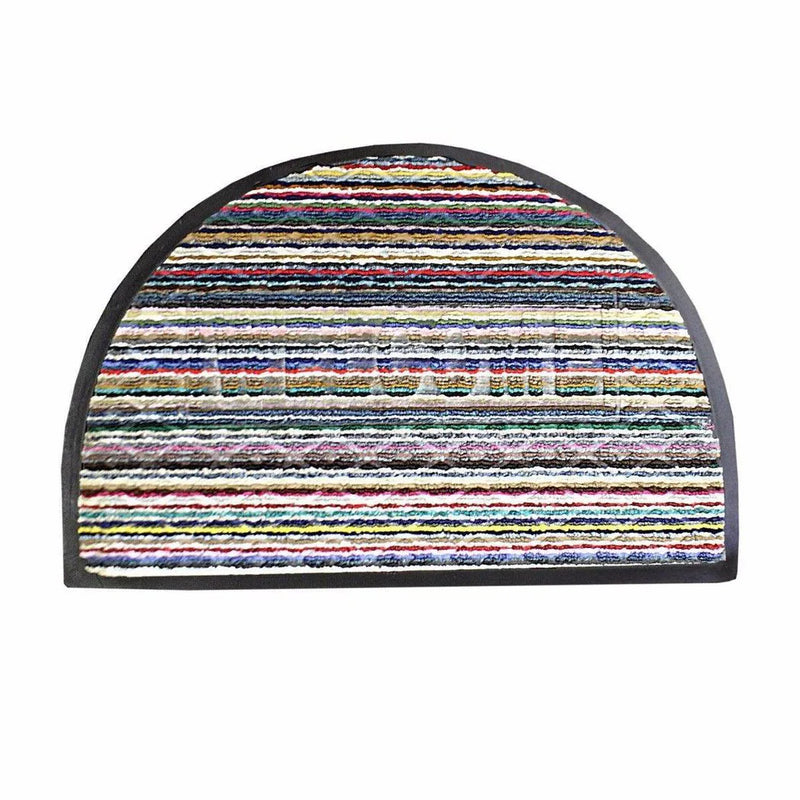 Half Moon Rubber Pvc Door Entry Mats Assorted Colours