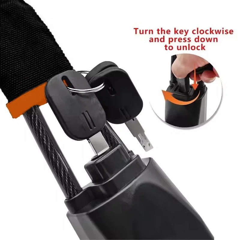 Steering Wheel Lock Anti-Theft Car Security Device Heavy Duty Seat Belt Lock
