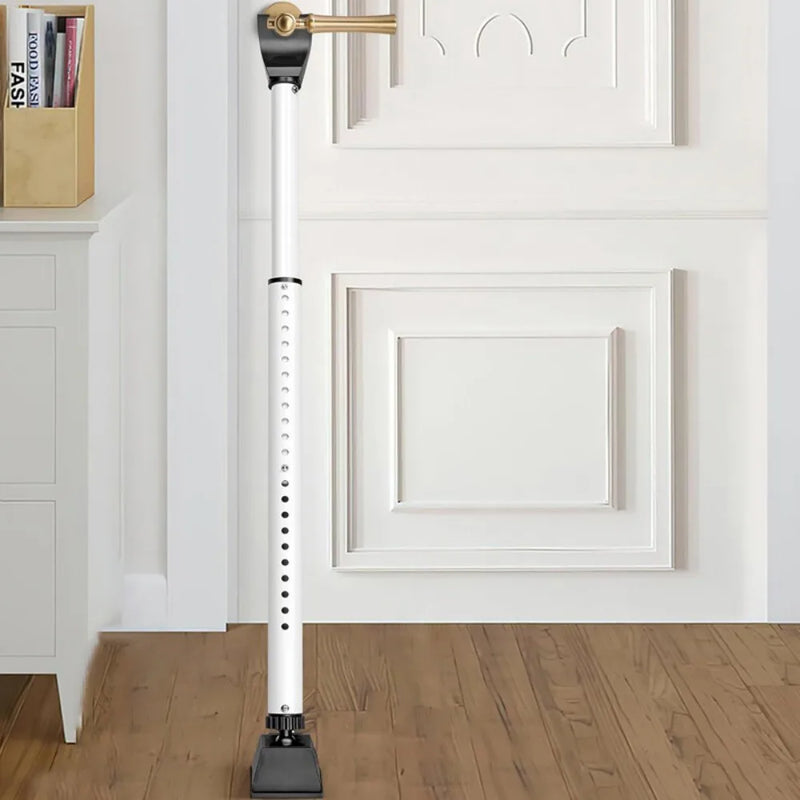 Door Jammer Adjustable Security Bar Patio Door Brace Non Slip Locking Pole Lock
