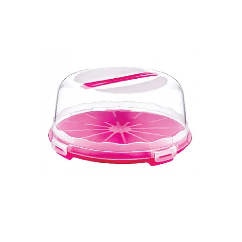 Plastic Cake Pastry Carry Storage Bo x With Cover Assorted Colours