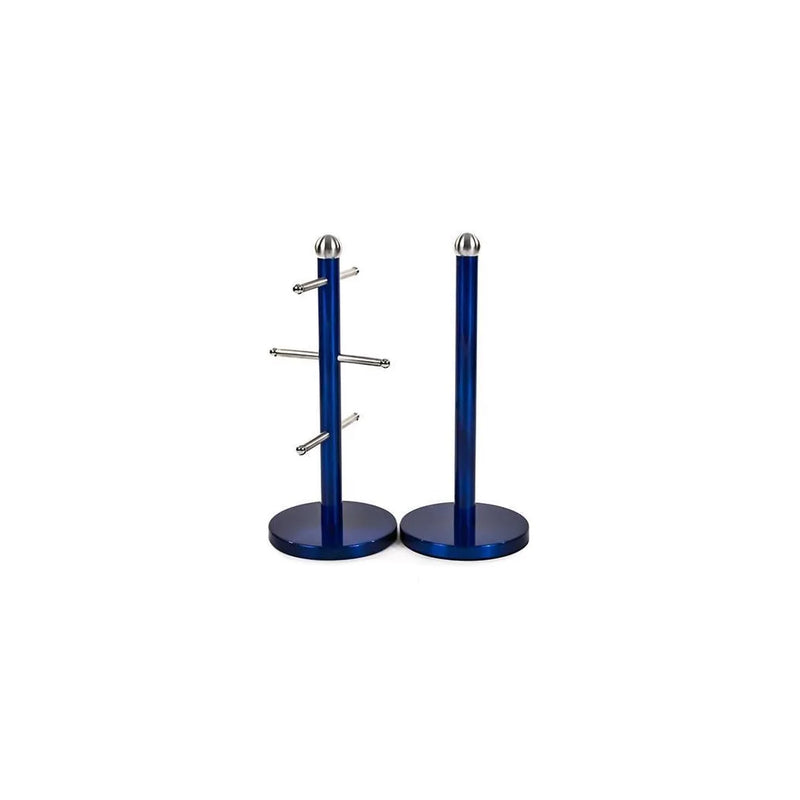 Free Standing Kitchen Roll Holder And Mug Tree Assorted Colours