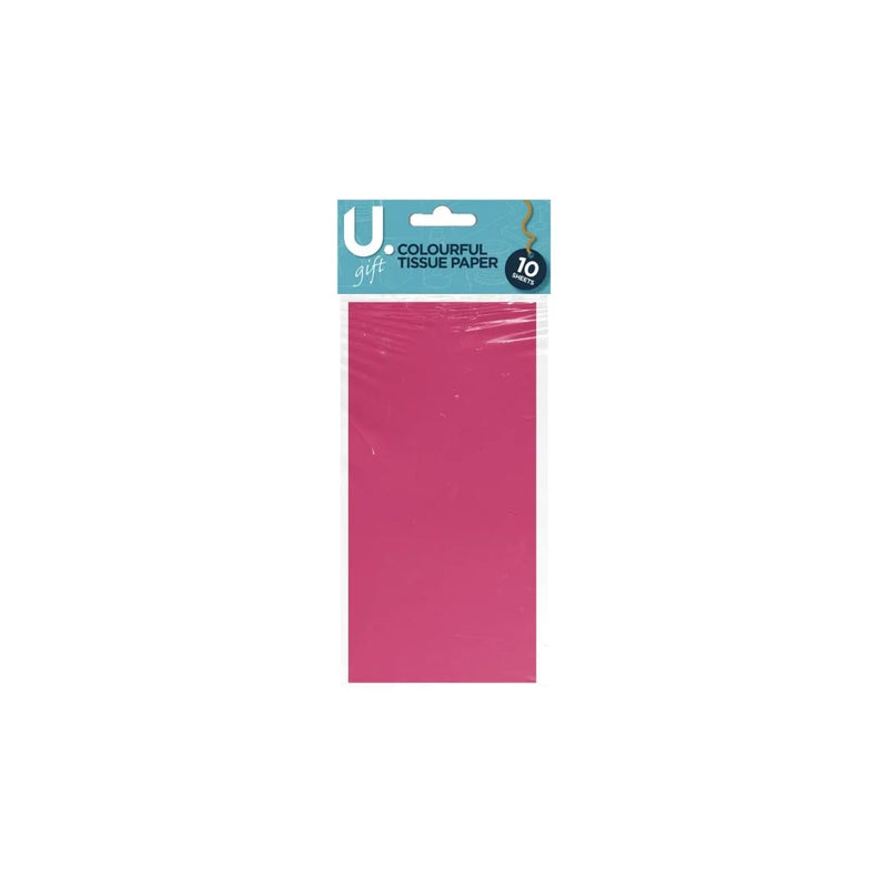 Colourful Tissue Paper 10 Sheets Assorted Colours