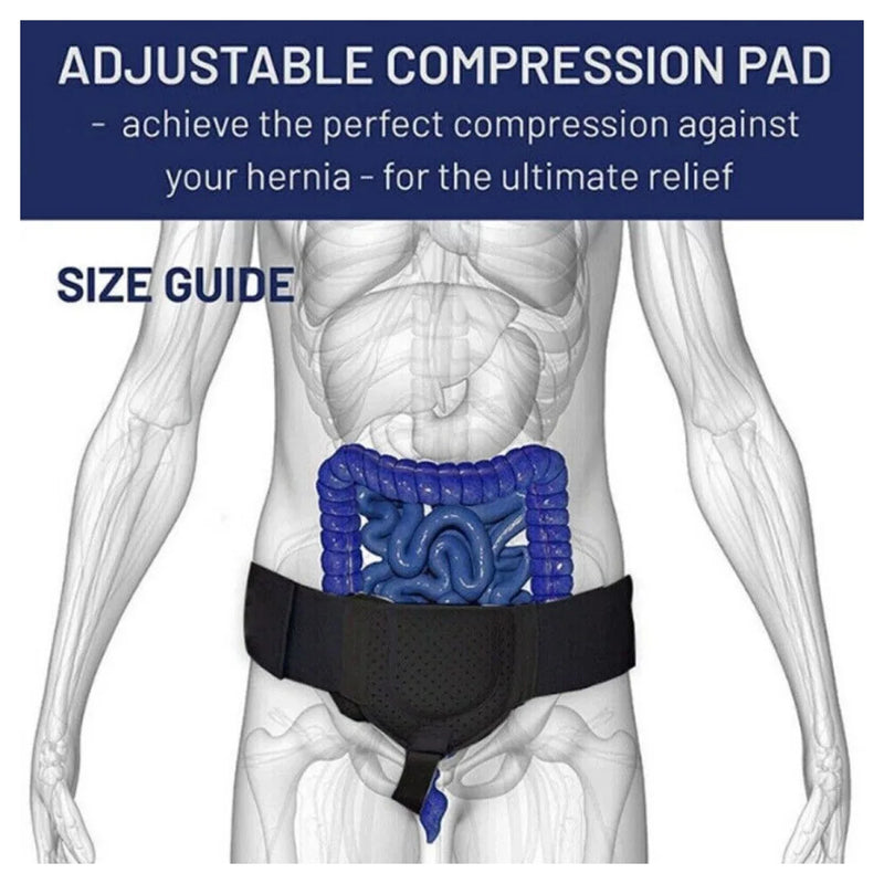 Inguinal Groin Hernia Belt Abdominal Groin Removable Support Truss Brace Men