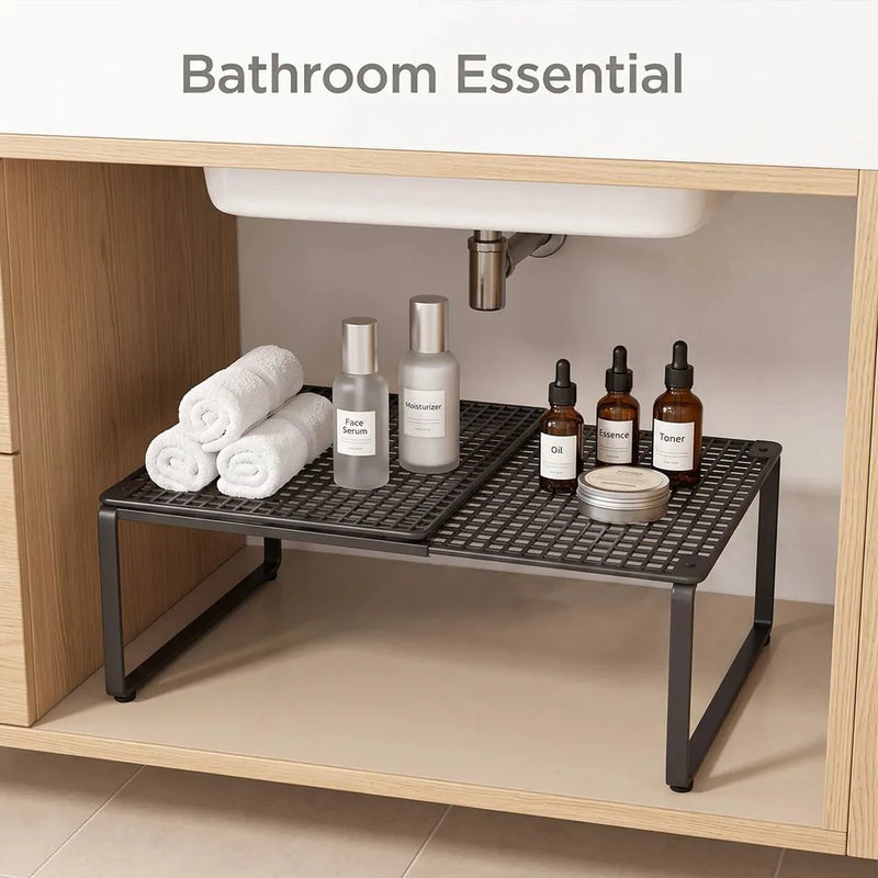 Extendable wardrobe tiered shelves, wardrobe storage rack,cabinet tiered shelves-38-62CM