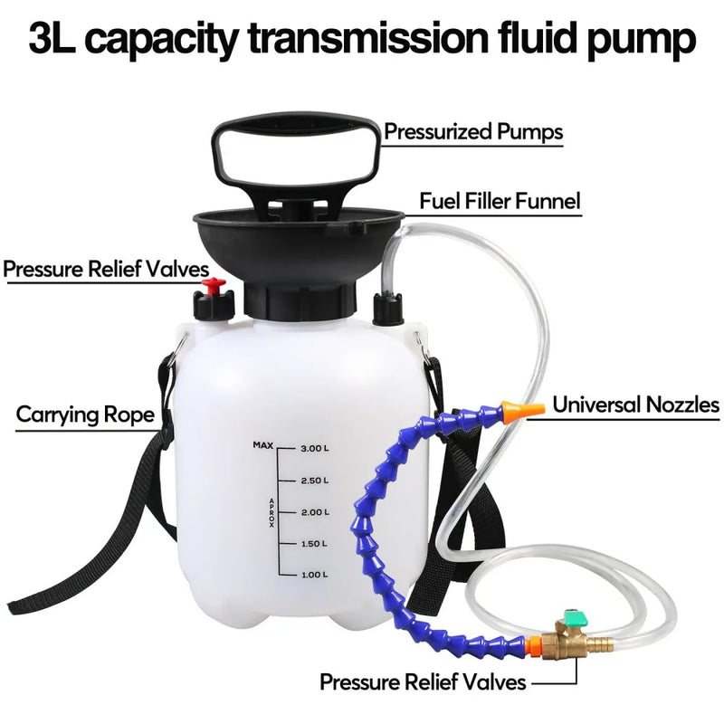 3L Manual Transmission Fluid Pump Gearbox Oil Filling Filler Tool ATF Adapter
