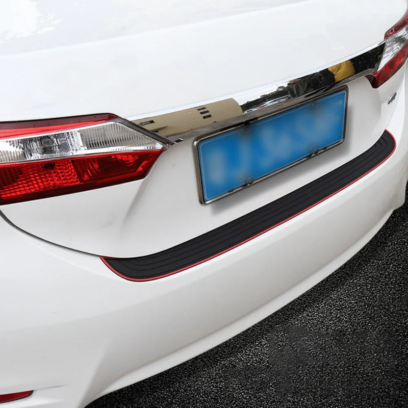 Car Rear Boot Bumper Sill Body Guard Protector Rubber Plate Trim Strip Cover UK.