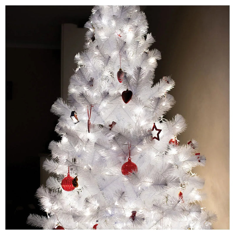 Durane Led Fairy Light String White Wire 100 Bulbs White