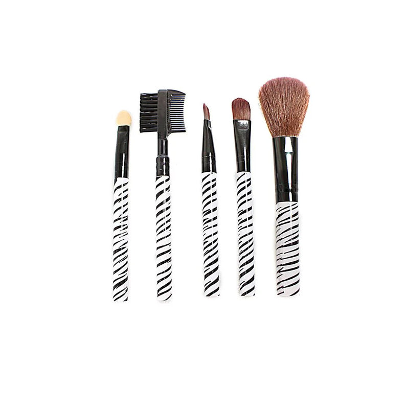 Makeup Cosmetic Brush Set Of 5 Assorted Designs