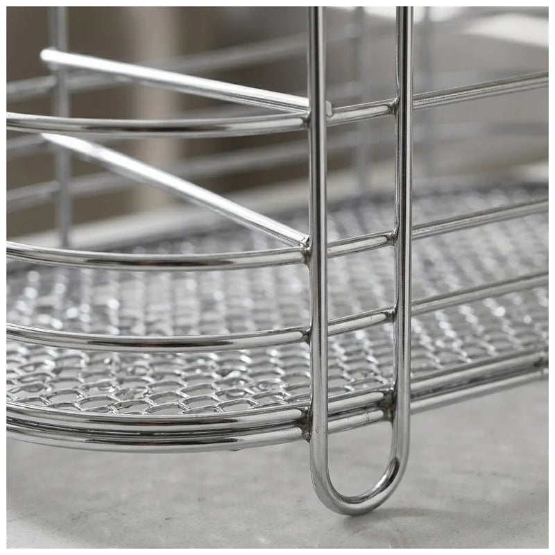 Metal Cutlery Holder Drainer Organiser With Hanging Hook