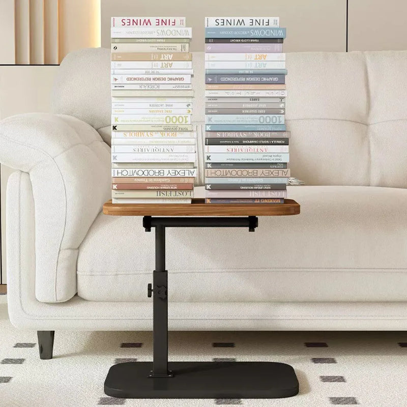 Adjustable C-Shaped Sofa Side End Table Coffee Laptop Table Living Room Bedroom