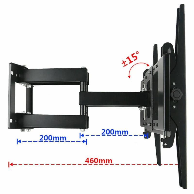 TV Wall Bracket Mount Tilt Swivel Samsung LG Toshiba 32 40 43 50 55 65 80 Inch