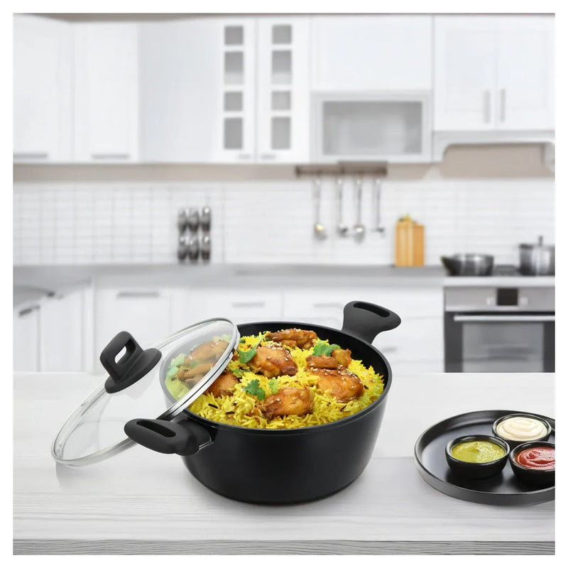 Sq Professional Zoya Forged Stockpot Set Of 4 Black