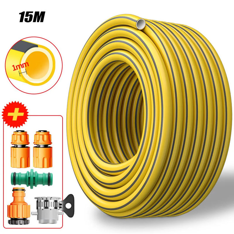 Heavy Duty Garden Hose Pipe Reel Reinforced Anti-kink Outdoor Hosepipe-20M