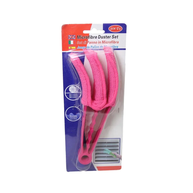 Washable Microfibre 3 In 1 Window Blinds Duster Assorted Colours