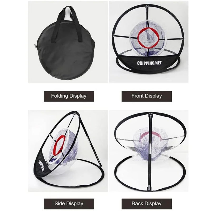 Golf Chipping Net Cage Pitching Hitting PopUP Basket Practice Training Foldable