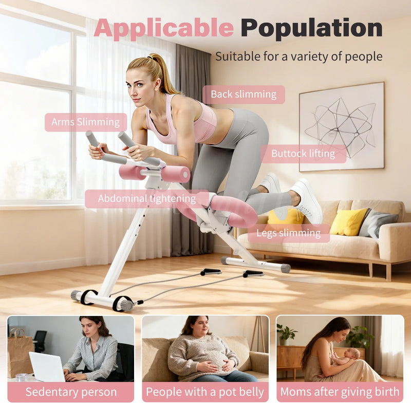 Ab Machine Abdominal Exercise Cruncher Trainer Body Shaper Gym Equipment Trainer