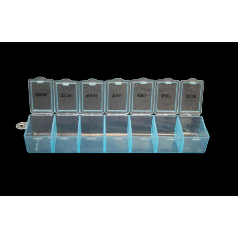 Plastic Pill Tablet Bo x Organiser 7 Days Assorted Colours