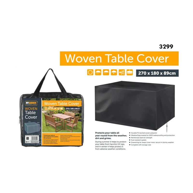 Garden Table Water Resistant Cover - 270cm x 180cm x 89cm