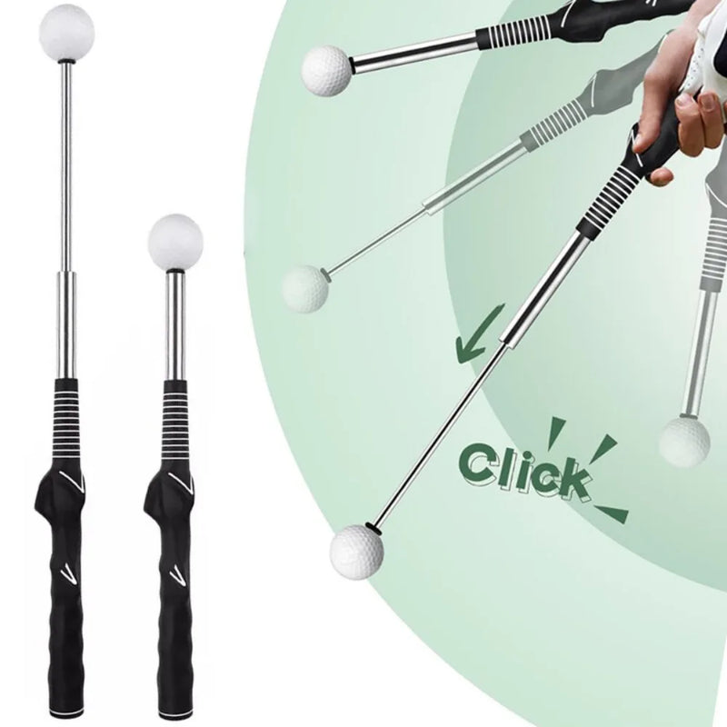 Retractable Golf Swing Training Aid Golf Grip Trainer Indoor Warm up Practice