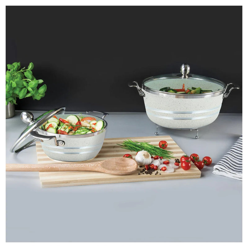 Sq Professional Seramiq Mianra Diecast Stockpot Set Of 5 Howlite