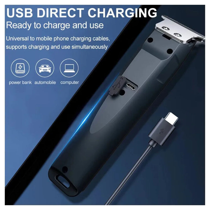 Men Pro Electric Hair Clippers Beard Trimmer Cutting Barber Shaving Machine Black (US Logistics For USPS/DHL/Fedex/UPS. No designated logistics accepted，TK/TMEU only For self-pickup）