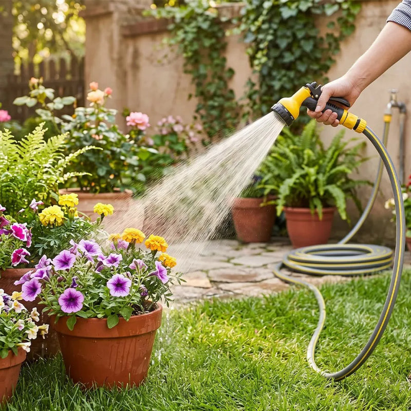 10M-50M Garden Hose Pipe Reinforced Braided PVC Gardening Watering Hosepipe Reel-20M