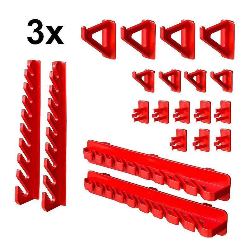WALL MOUNTED TOOL PEG BOARD SET GARAGE STORAGE BINS WORKSHOP RACK SHED ORGANISER