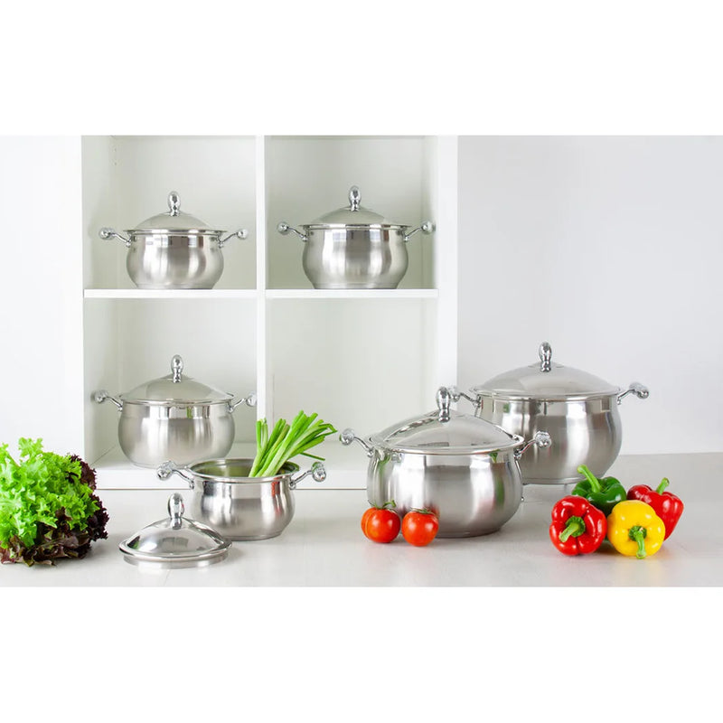 Sq Professional Lustro Stainless Steel Imperiale Casserole Set Of 6