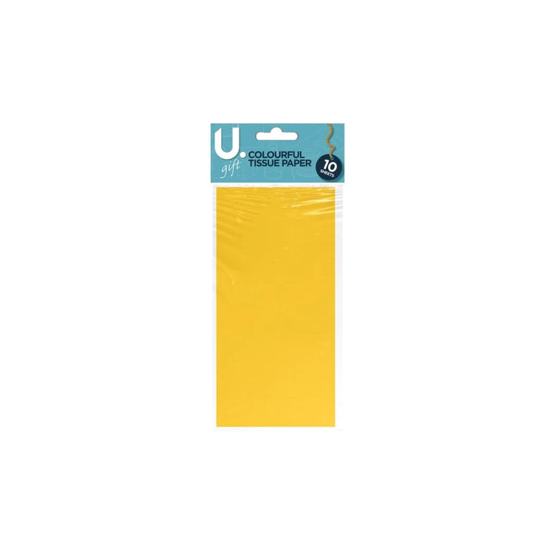 Colourful Tissue Paper 10 Sheets Assorted Colours