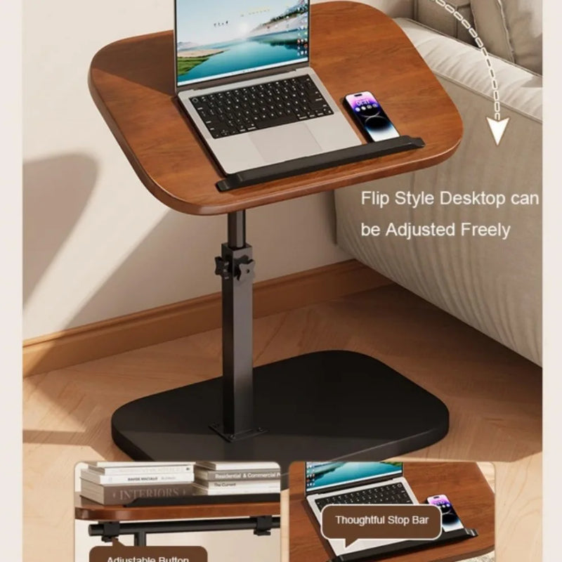 C-Shaped Adjustable Sofa Side End Table Coffee Laptop Table Living Room Bedroom
