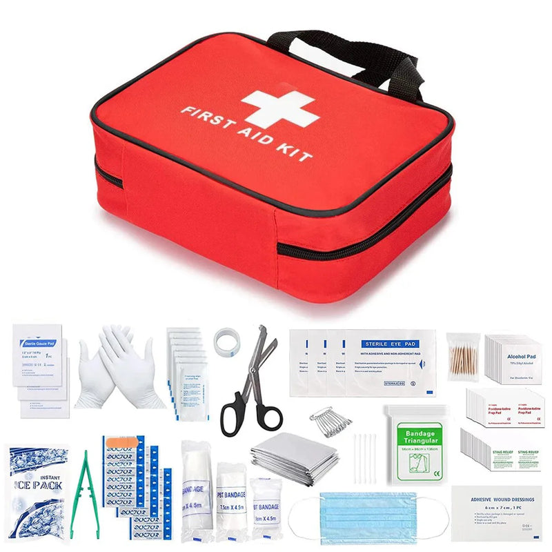 391 PIECE FIRST AID KIT BAG MEDICAL EMERGENCY KIT. TRAVEL HOME CAR WORKPLACE UK