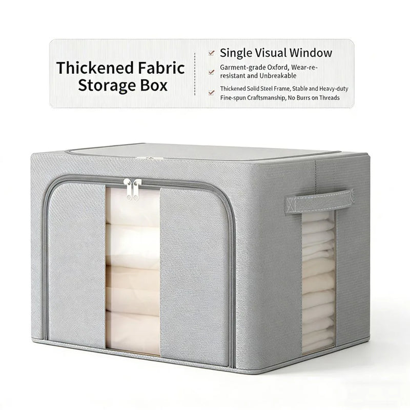 Storage Box for Clothes Folding Wardrobe Organizer Tidy Heavy Duty UK-100L - Extra Large 2PCS