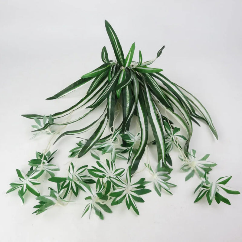 Hanging Artificial Flowers Spider Plant Chlorophytum Greenery Office Home Decor