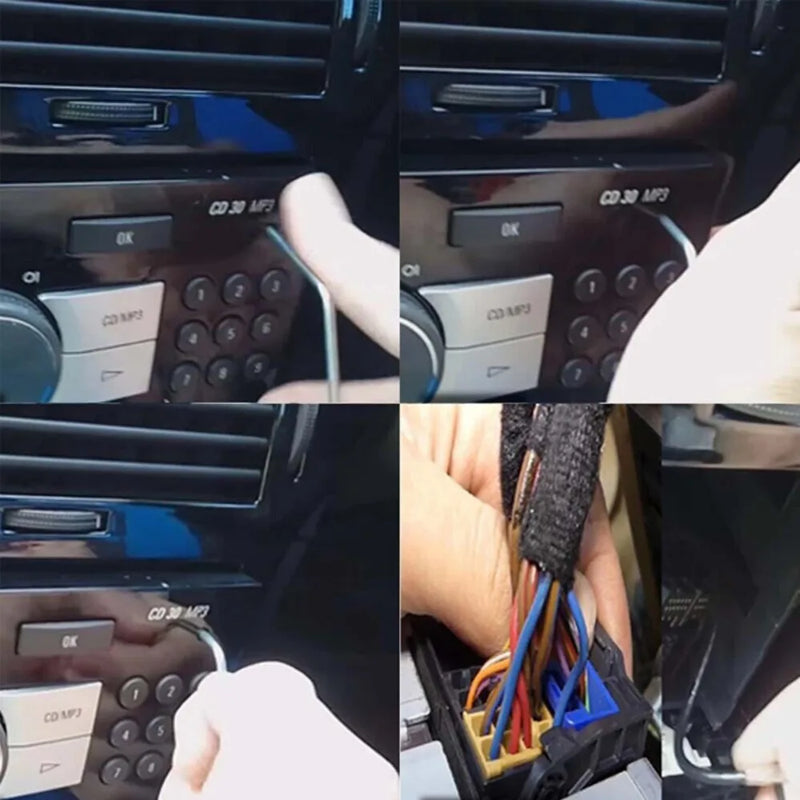 38Pcs Car Radio Stereo Audio Head Unit Key Removal Tool Set Release Keys Kit