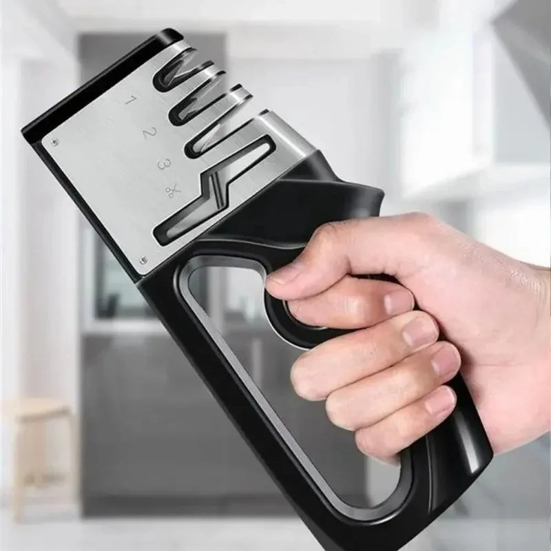 4 in1 Knife Sharpener Kitchen Grinder Diamond Knives For Sharp Scissors Tool UK