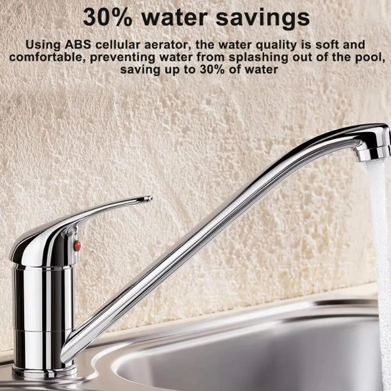 Modern Kitchen Sink Mixer Taps Swivel Spout Single Lever Tap Luna Mono Chrome UK