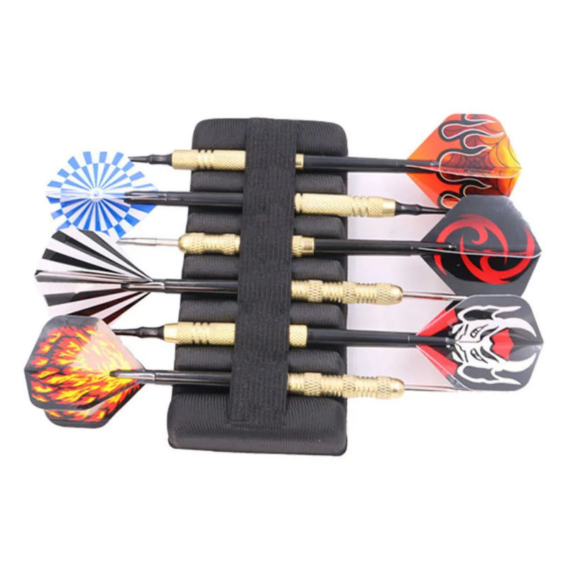 Dart Storage Bag Dart Case Portable Travel Dart Holder for 6 Darts-Black