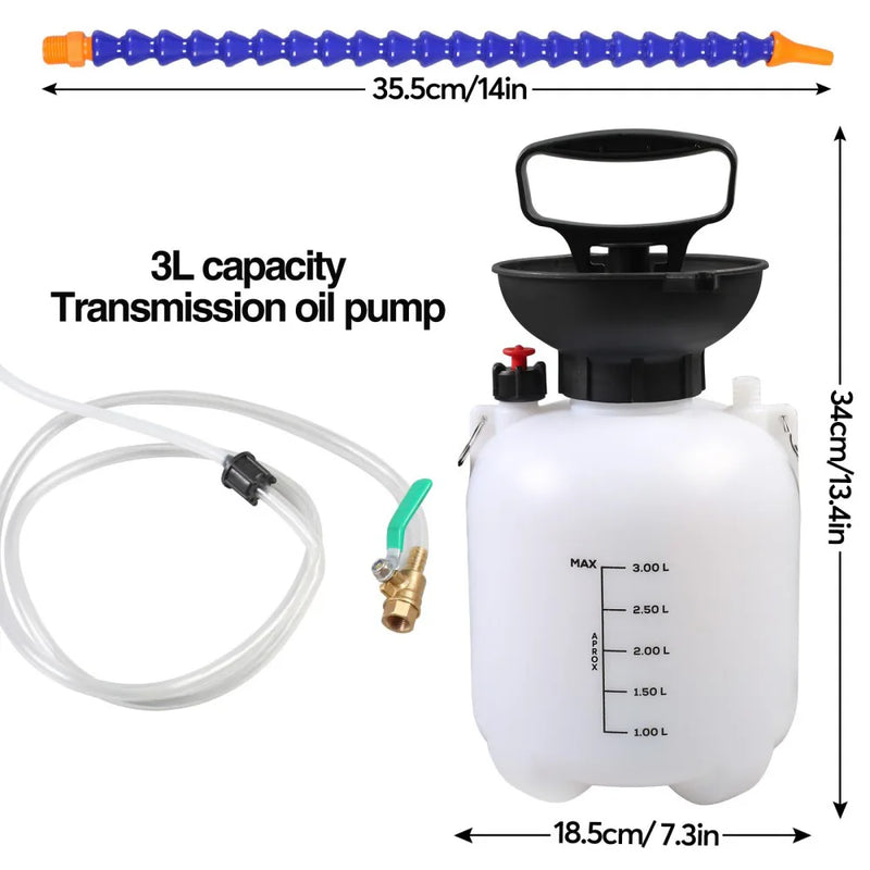 3L Manual Transmission Fluid Pump Gearbox Oil Filling Filler Tool ATF Adapter