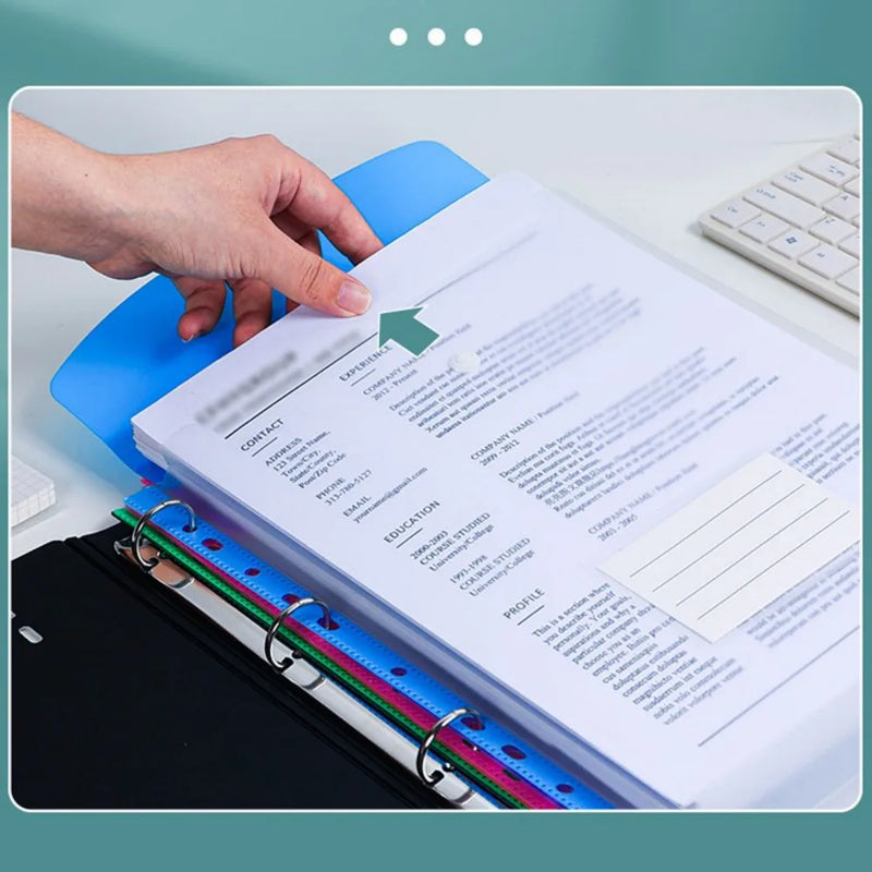 Document Wallets Expandable File Folder  A4 Punched Pockets  Pack of 12