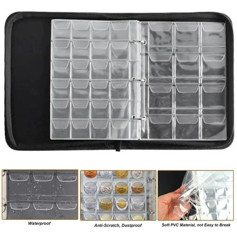 420 ALBUM COIN BOOK MONEY COLLECTING COLLECTION PENNY STORAGE CASE HOLDER FOLDER