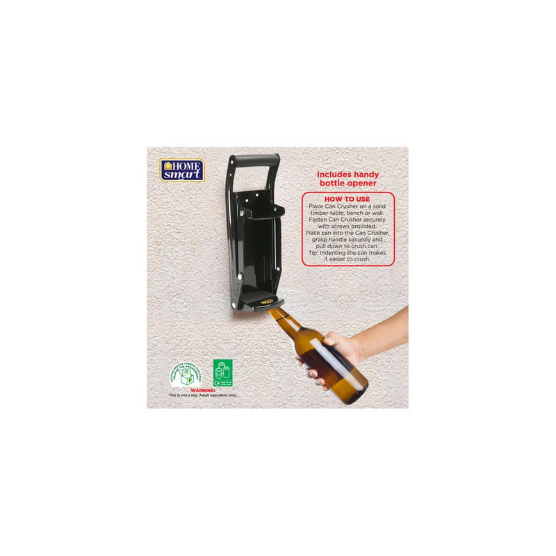 Soft Grip Handle 16Oz Can Crusher Black Dgi
