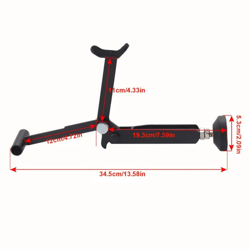 Motorbike Single Side Stand Motorcycle Front Rear Wheel Lift Stand Support Black